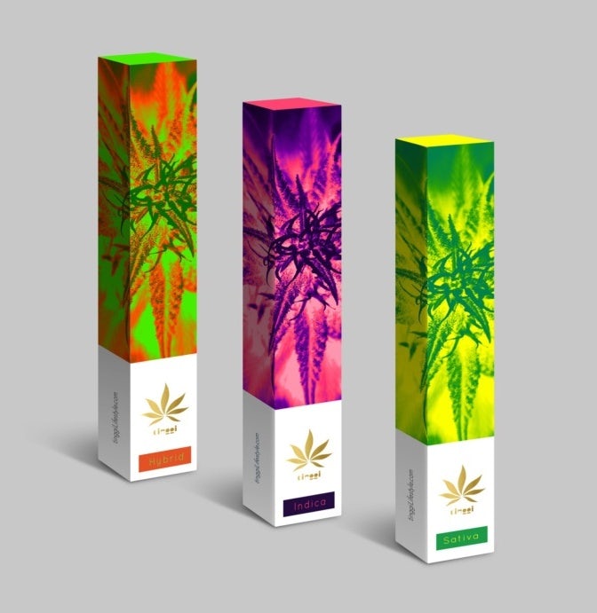 Packing design trends 2023 example: Cannabis packaging