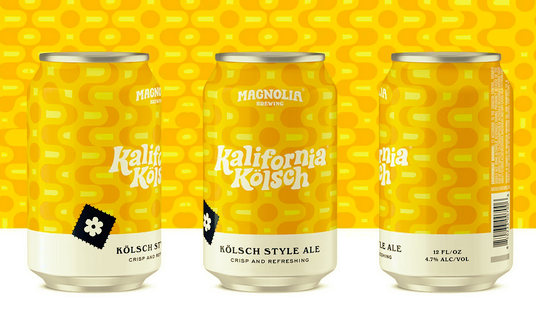 Packing design trends 2023 example: Kalifornia Kolsch