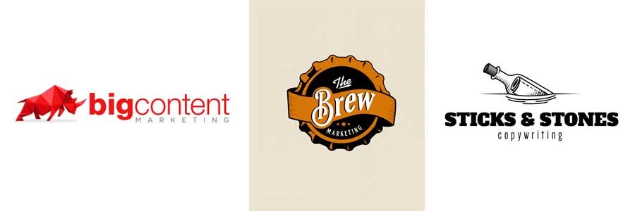 Marketing company logo design