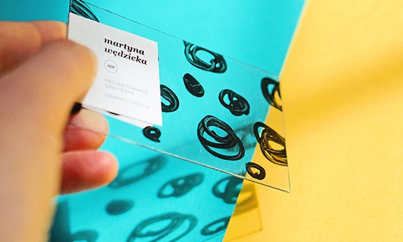 transparent business card