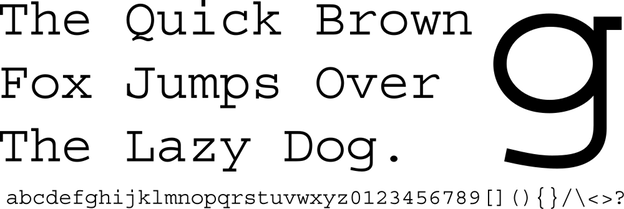 1000px-Courier_sample_blog monospaced slab typeface
