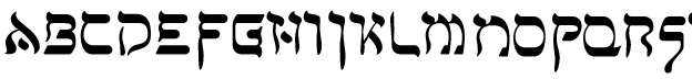 Faux Hebrew typeface