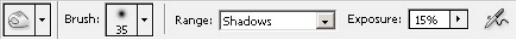 Burn tool bar