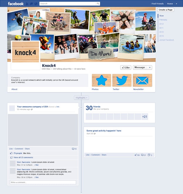 Knock4 Facebook Page design by arditasari Knock4 Facebook Page design by arditasari