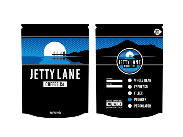 Jettly Lane Coffee Packaging by jacobparr Jettly Lane Coffee Packaging by jacobparr