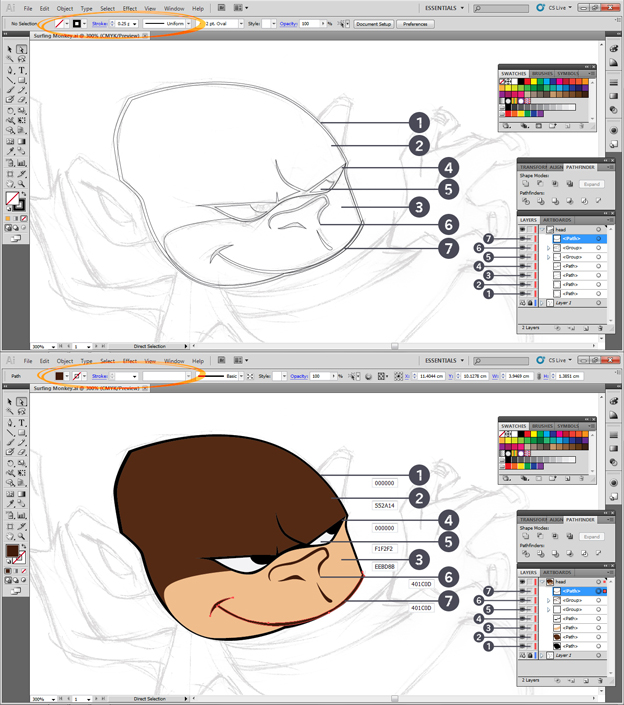 Create A Cartoon Character Using Adobe Illustrator