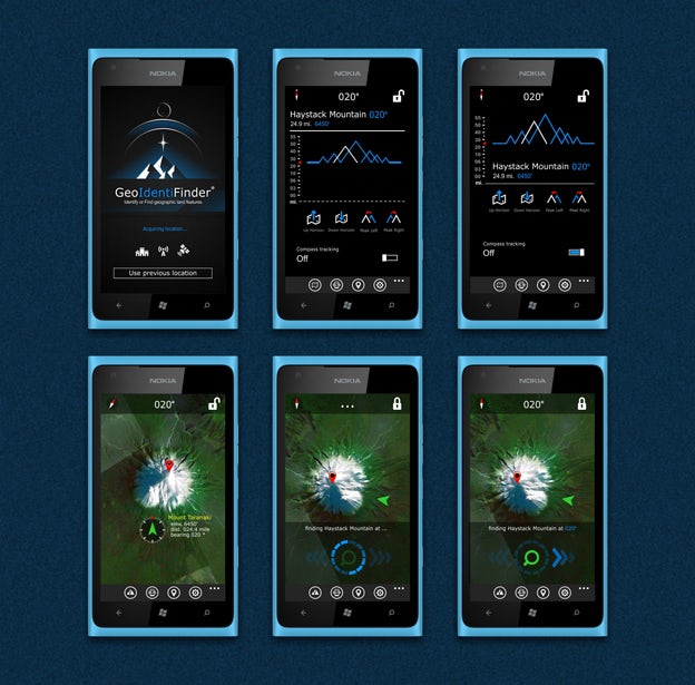 Geoidentifier app design Geoidentifier app design