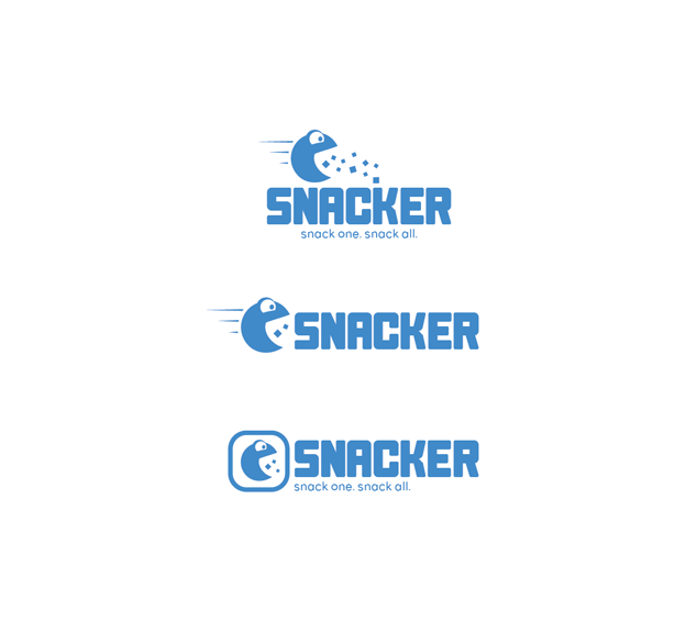Snacker logo design Snacker logo design
