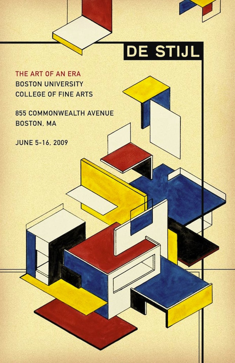 デ・ステイル展示会のポスター