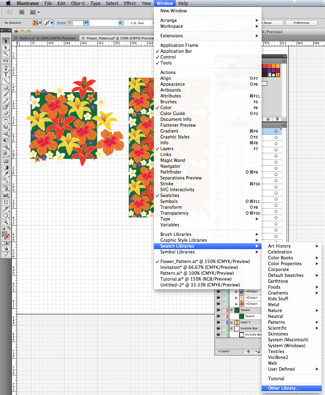 How To Make Your Own Pattern Swatch In Illustrator