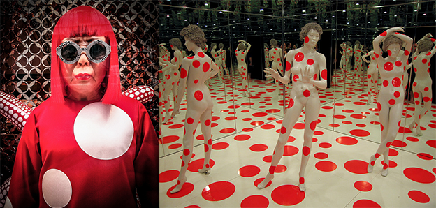 草間彌生、「Infinity Dots Mirrored Room」(1996) 草間彌生、「Infinity Dots Mirrored Room」(1996)