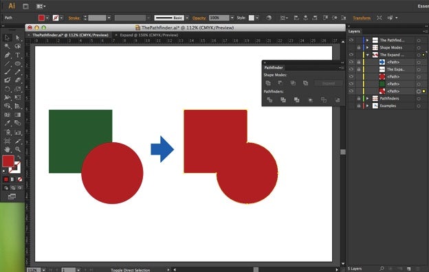 how to use pathfinder illustrator