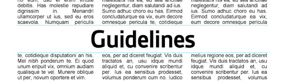 The ultimate guide on how to use guidelines - Designer Blog
