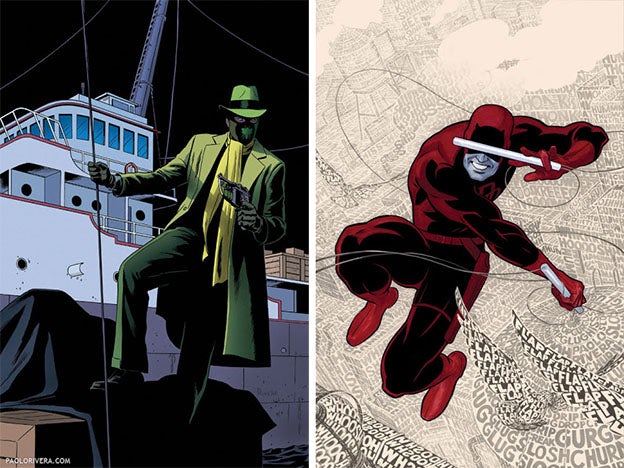 comic book covers green hornet, daredevil