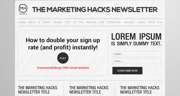 Marketing Hacks blog