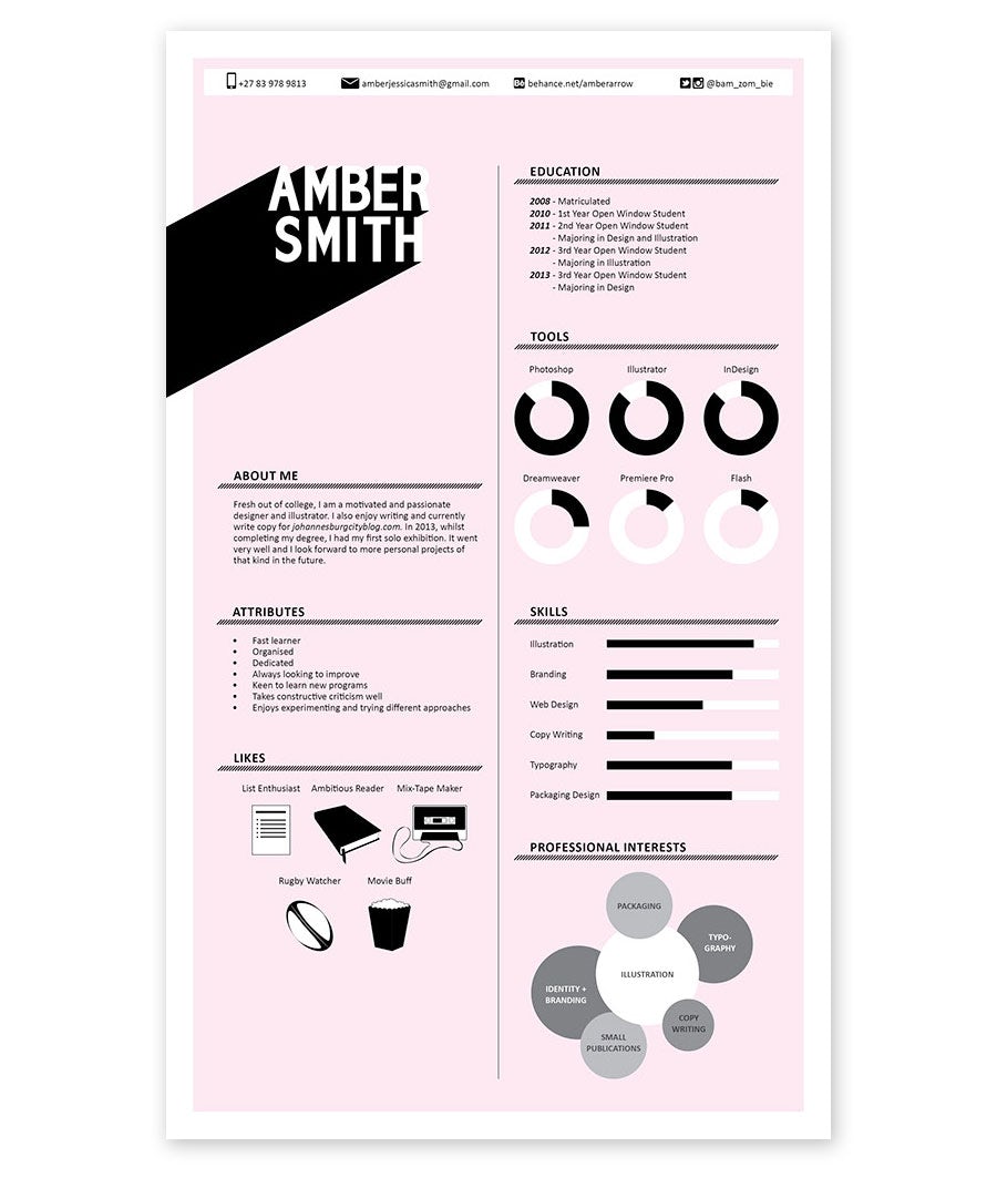 creative resume design