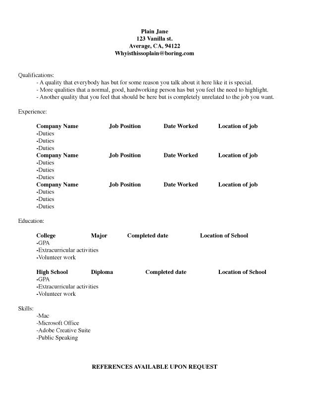 generic-resume