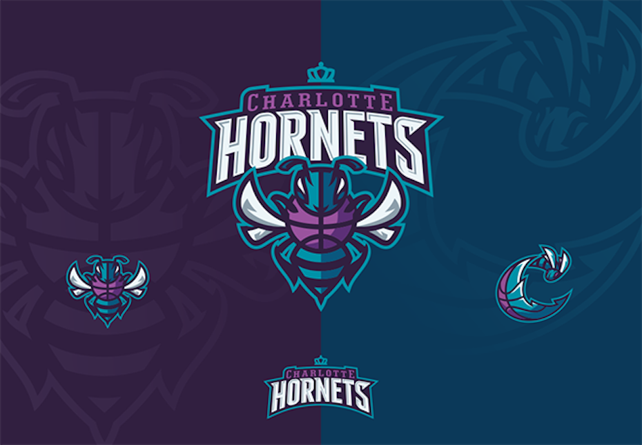 Presenting the winner and top designs from the Charlotte Hornets logo  contest! - Designer Blog