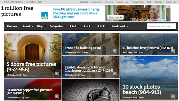 free public domain images websites 1millionfreepictures