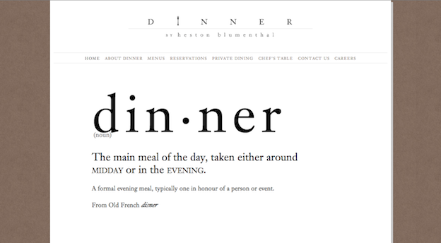 Dinner by Heston Blumenthal
