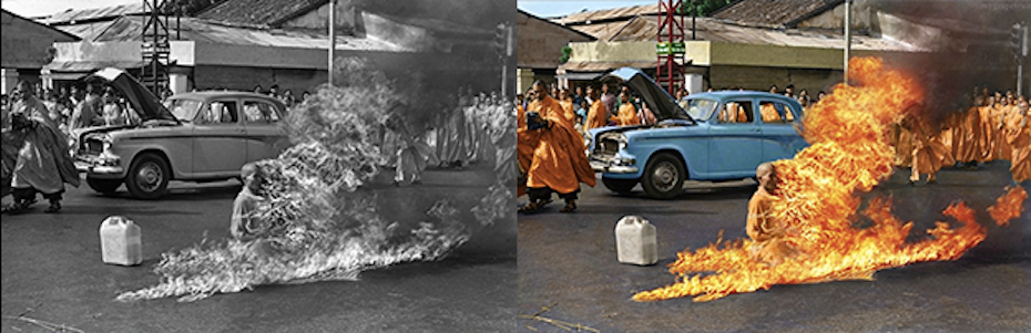 thich quang duc color