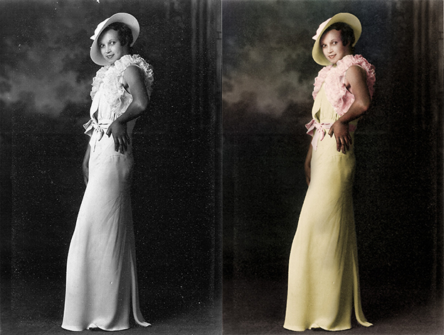 black and white photo colorization