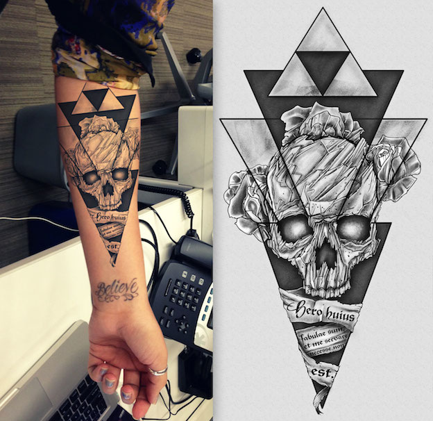 Black and white gothic tattoo design on Craiyon