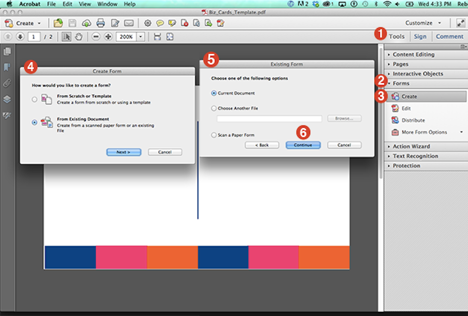 Adobe Acrobatを使って7ステップでできる編集可能なpdf名刺テンプレートを作りましょう 99designs