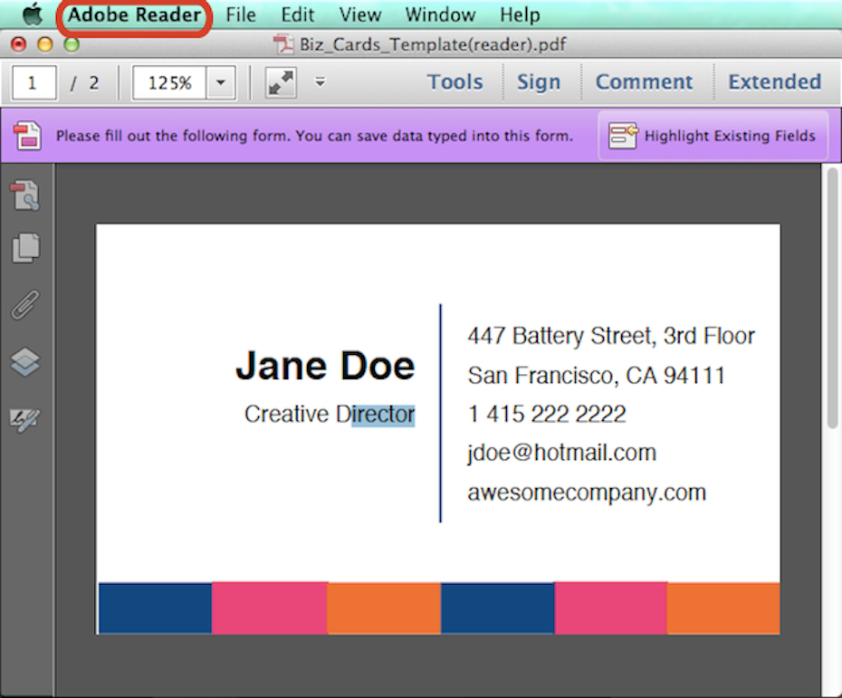 vistaprint business card dimensions