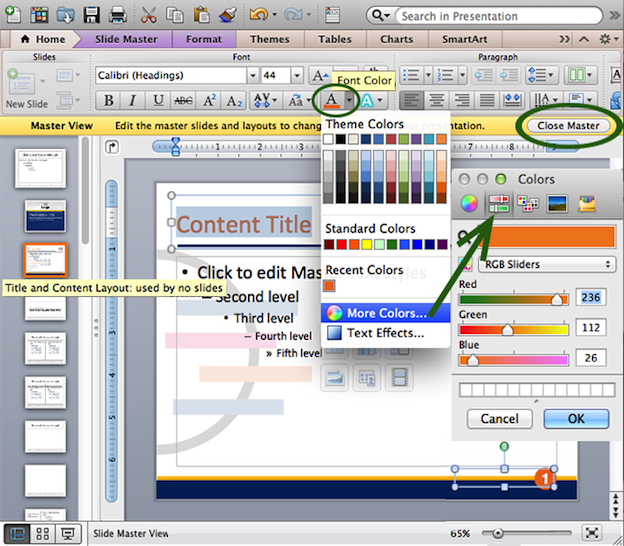 "PowerPoint tutorial: create a custom template" by Becca Creger for The Creative Edge