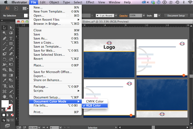 create a custom powerpoint template on mac