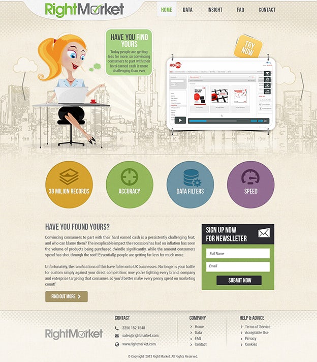 Right market web design by Hitron