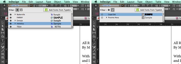 how to add fonts to indesign