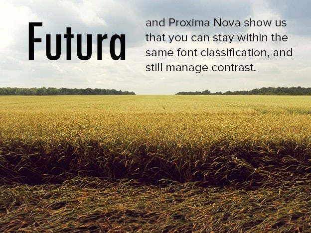 Pair Typefaces: Contrast 1
