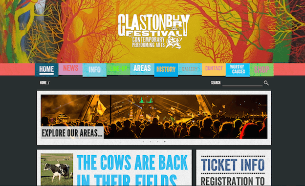 music festival website