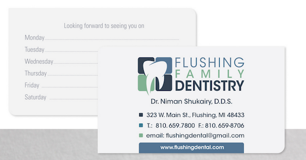 Visitenkarten Design für Flushing Family
