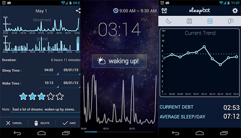 Sleep Apps Trend Report: Ranking the styling of sleep apps - 99designs