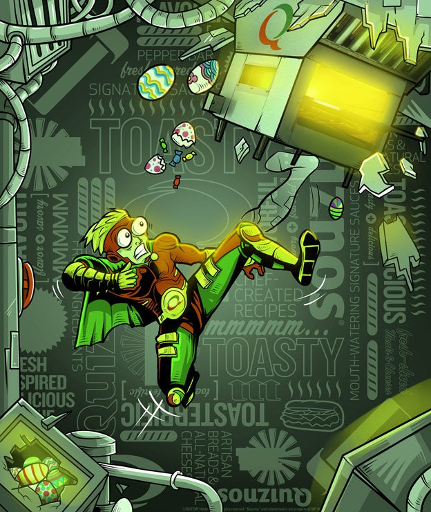 Quiznos superhero