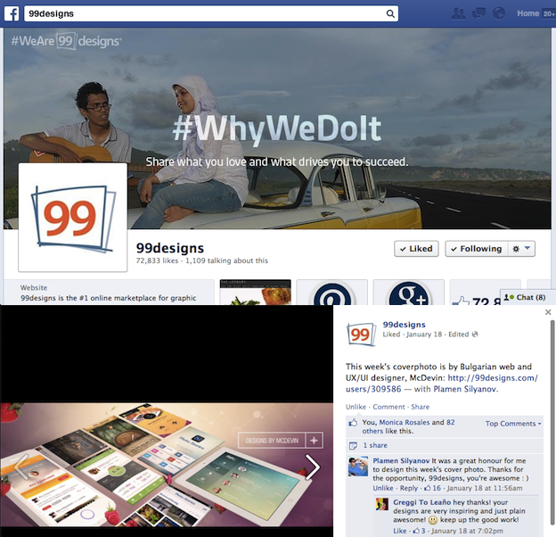99designs Facebook Cover