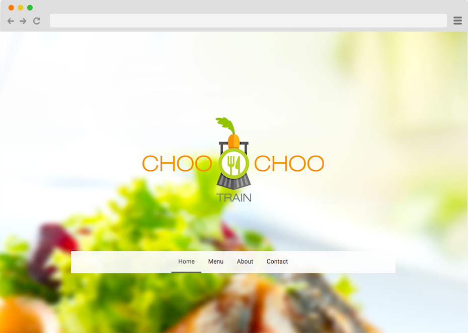 Site internet avec logo Choo Choo