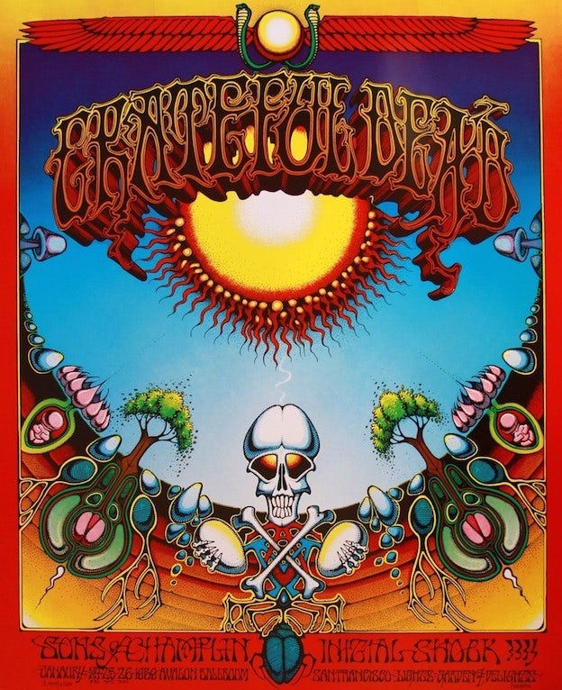 grateful dead psychedelic poster