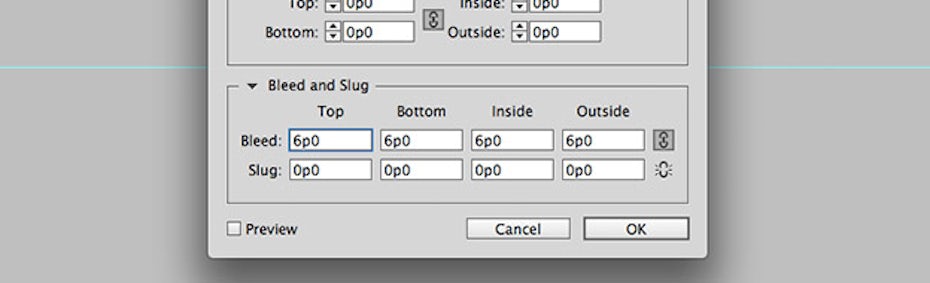inDesign Bleed Prompt