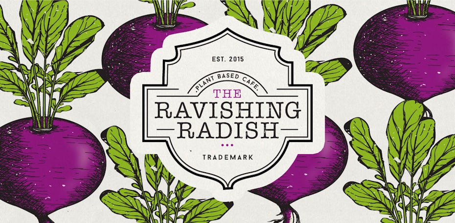 Ravishing Radish vintage logo design