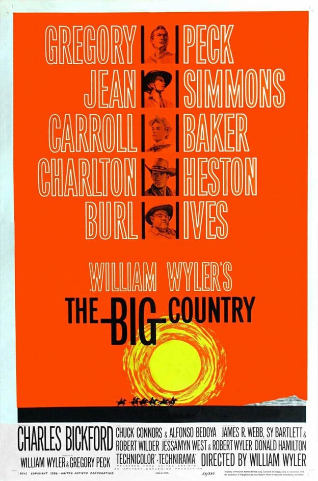 "The Big Country" Movie Poster Design by Saul Bass