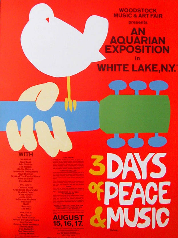 Woodstock Poster by Arnold Skolnick
