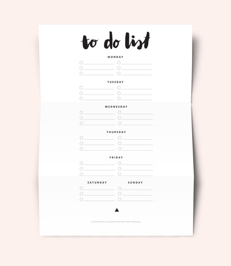 to do list