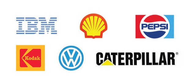 Logo-Designs von 1971 bis 1978 (Caterpillar 1989)