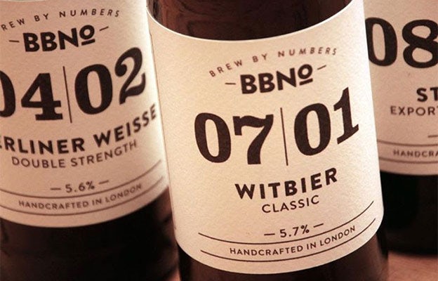 Brew By Numbers label design