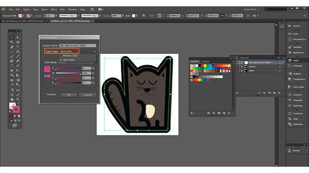 diecut sticker tutorial