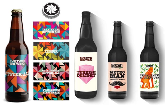 Evil Twin beer labels